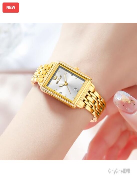 Small Square Face Diamond Decorated Ladies Watch, Luxury Analog Quartz Dress main image 4